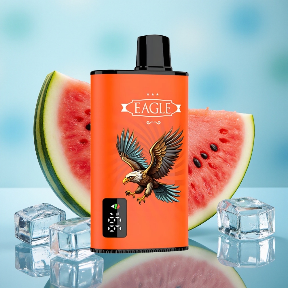 JNR EAGLE Smart 23000 Puffs Vape Desechable con Pantalla Digital Bobina Mesh 10ohm Aire Ajustable Sabor Sandía Helada
