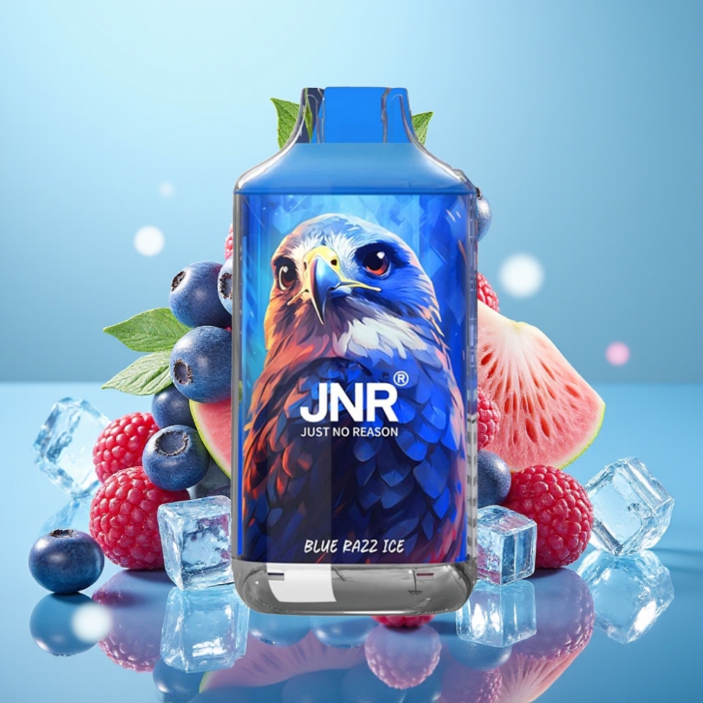 JNR Falcon 16000 Puffs 22ml Dual Mesh Azul Frambuesa Hielo