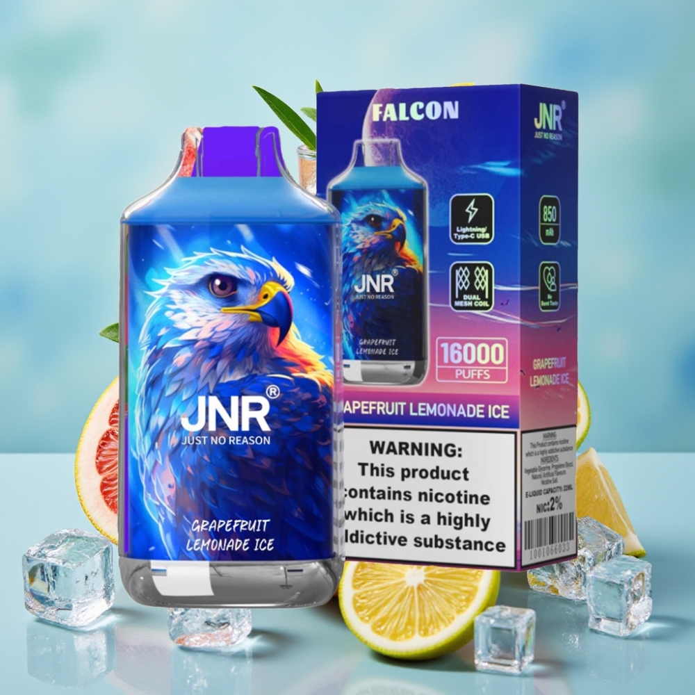 JNR Falcon 16000 Puffs 22ml Dual Mesh Toronja Limonada Helada