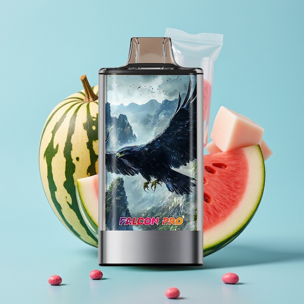 JNR Falcon Pro 28000 30ml 5 Nicotina USB-C Chicle de Sandía