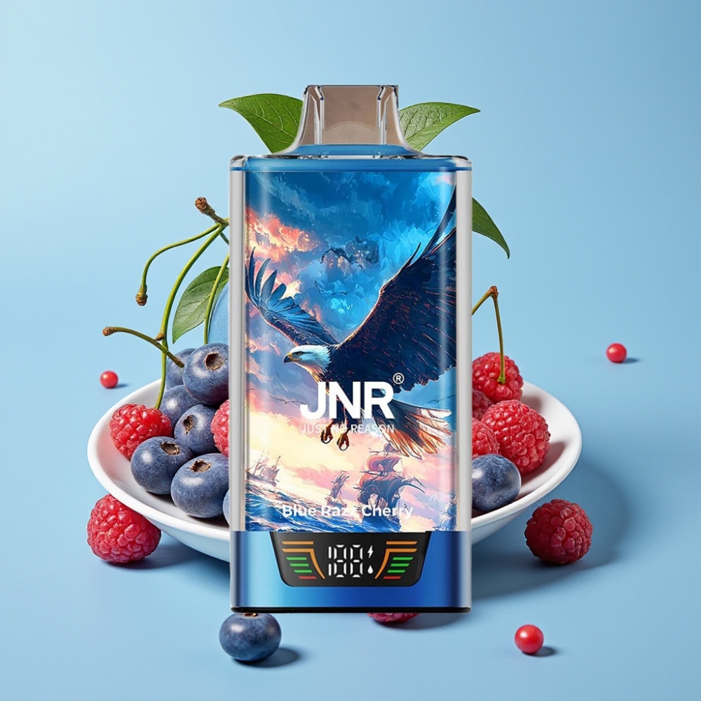 JNR Falcon Pro 28000 30ml 950mAh 5 Nicotina Dual Mesh Azul Cereza
