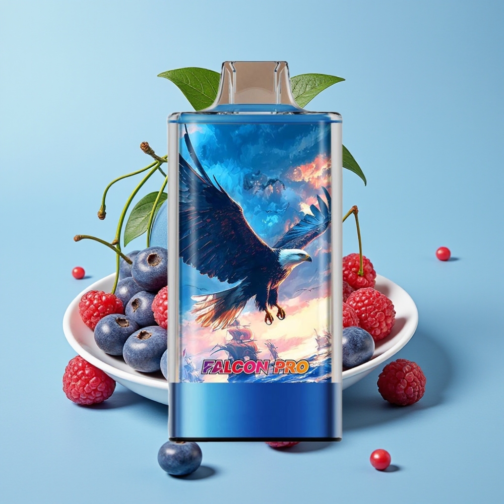 JNR Falcon Pro 28000 30ml 950mAh 5 Nicotina Dual Mesh Azul Cereza