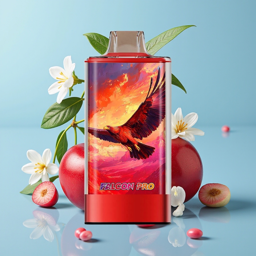 JNR Falcon Pro 28000 Vape Desechable 30ml 950mAh 5 Nicotina Dual Malla Sabor Cereza Cola