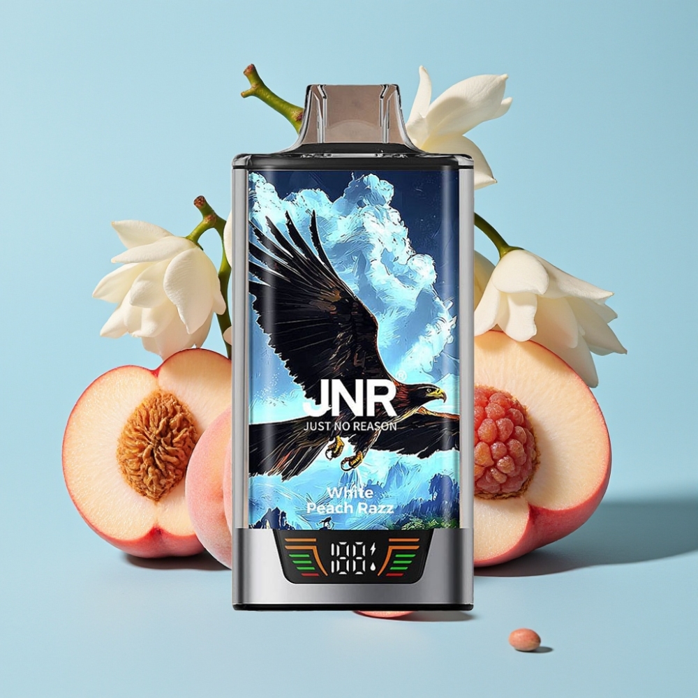 JNR Falcon Pro 30ml 28000 Puffs 5 Nicotina Durazno Blanco Razz