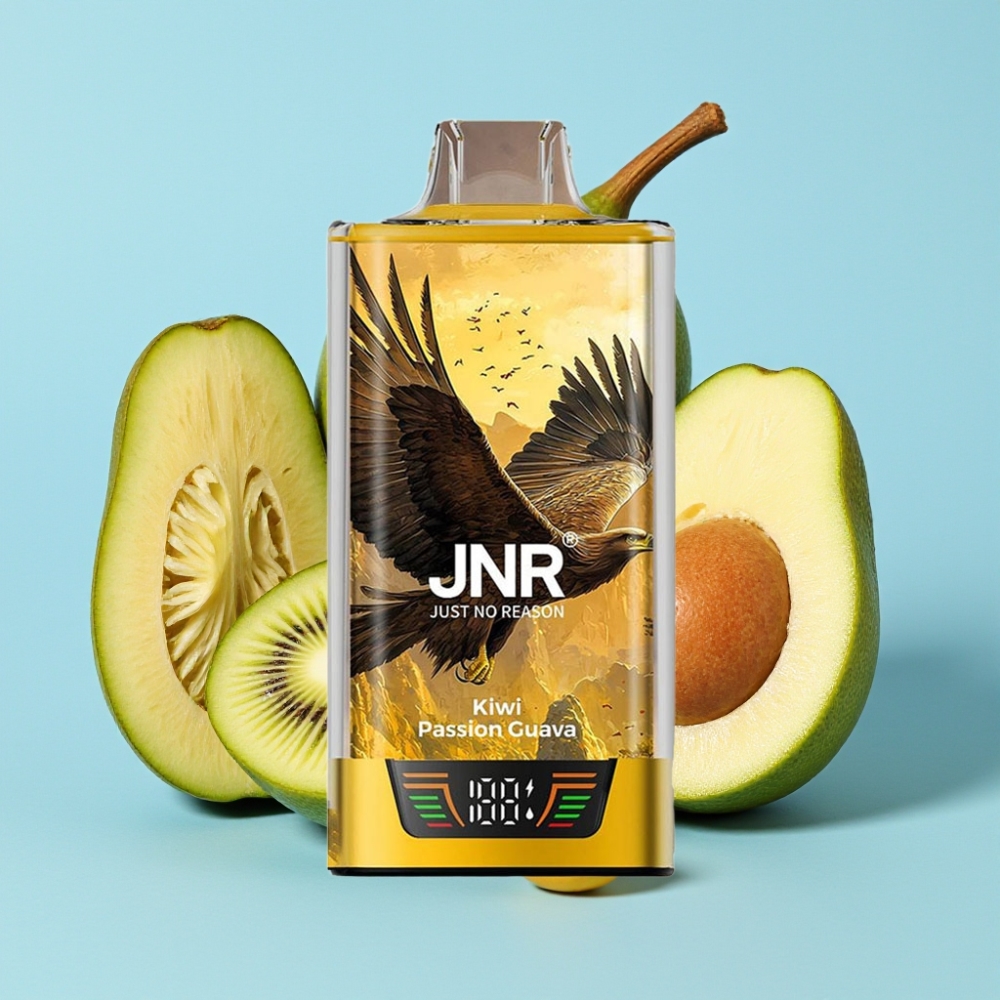 JNR Falcon Pro 30ml 28000 Puffs 5 Nicotina USB-C MTL Kiwi Maracuyá Guayaba
