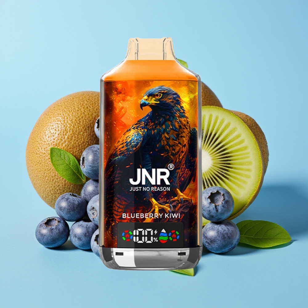 JNR Falcon X 18000 Puffs 24ml Arándano Kiwi Carga Rápida Tipo-C Pantalla Digital