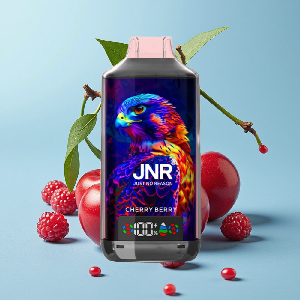JNR Falcon X 18000 Puffs 24ml Cereza Baya Dual Mesh Digital Tipo-C 025