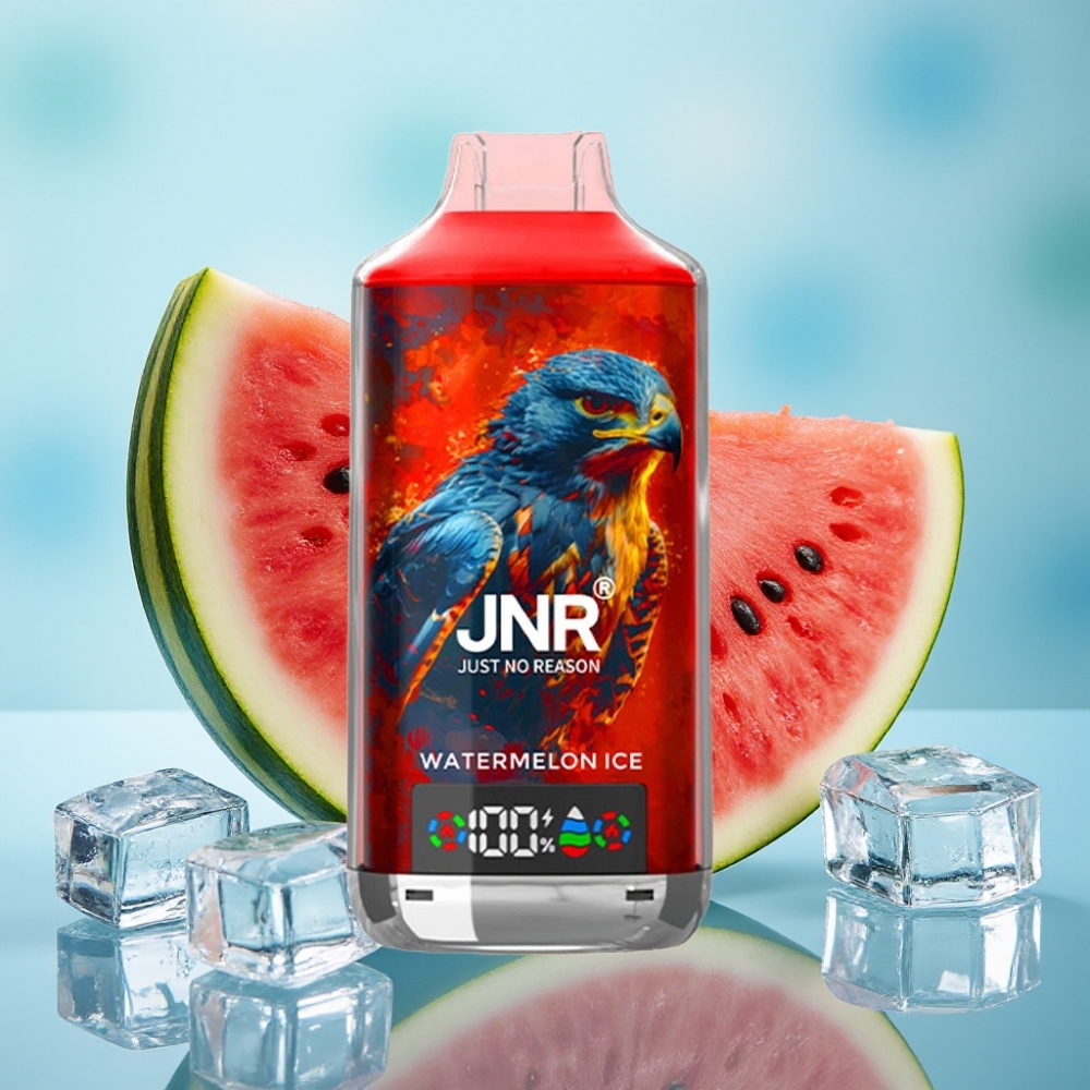JNR Falcon X 18000 Puffs 24ml Doble Malla Hielo Sandía Carga Rápida Tipo-C