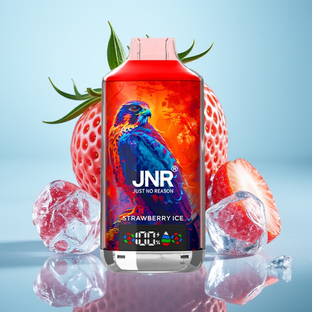 JNR Falcon X 18000 Puffs 24ml Dual Mesh Fresa Helada