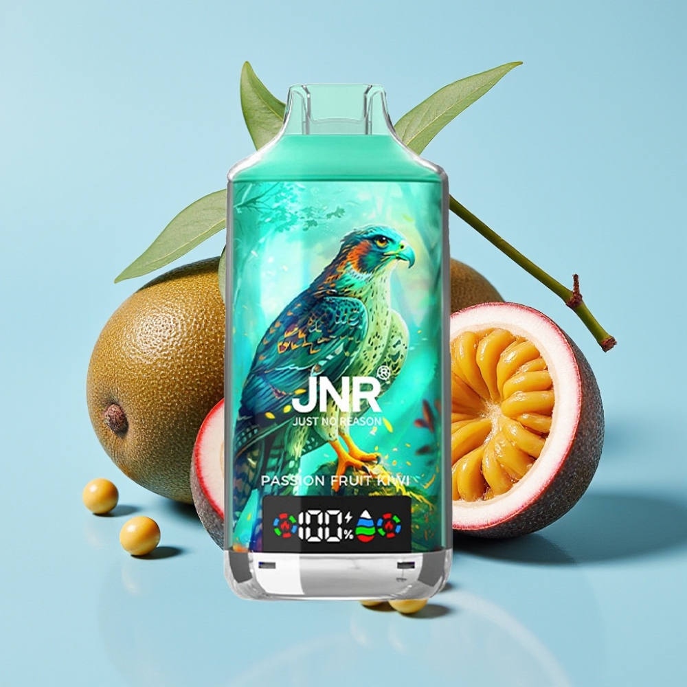 JNR Falcon X 18000 Puffs 24ml Maracuyá Kiwi Doble Malla Carga Rápida Tipo-C
