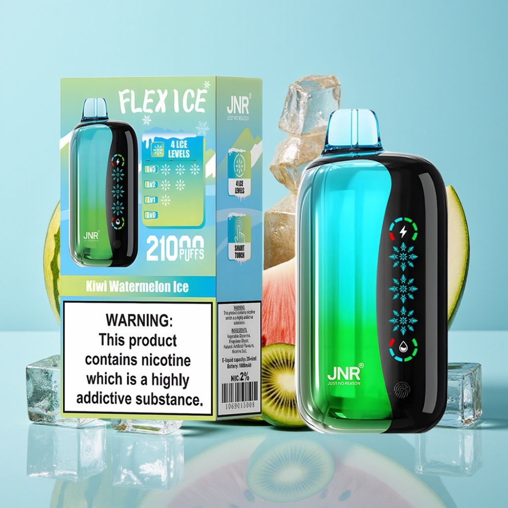 JNR Flex Ice 21000 Puffs 26ml Pantalla Táctil Sabor Kiwi Sandía Helada