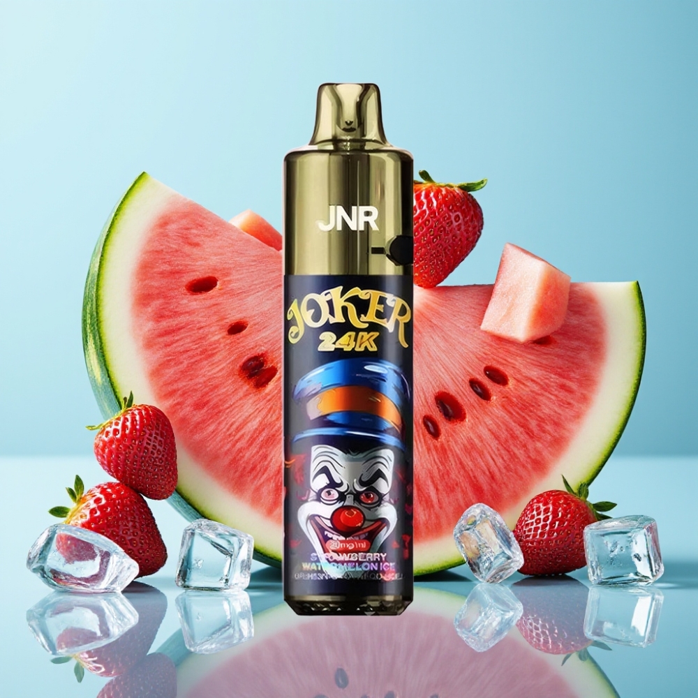 JNR Joker 24K Puffs Recargable con 800mAh y Luz Multicolor Fresa Sandía Hielo