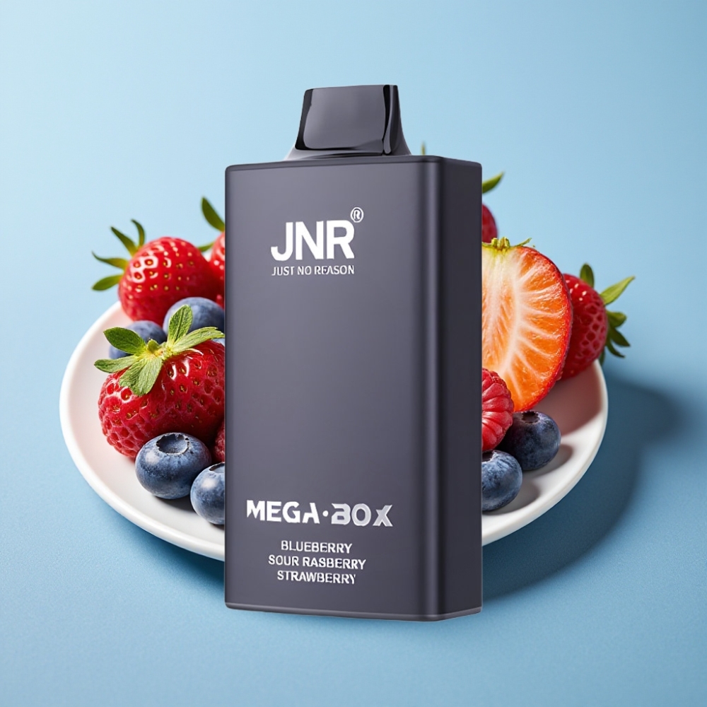 JNR Mega Box 25000 Puffs 30ml 850mAh Doble Malla Arándano Frambuesa Ácida Fresa