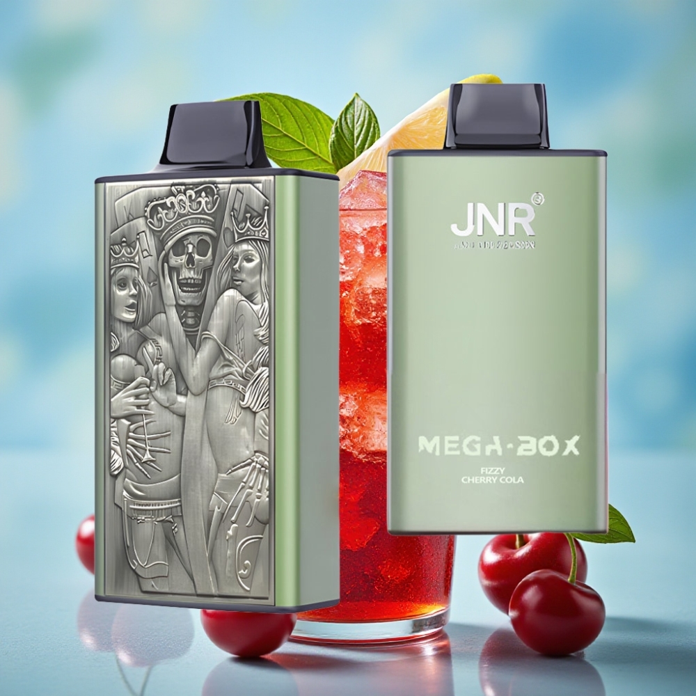 JNR Mega Box 25000 Puffs 30ml Bebida de Cereza Cola Fizzy Vape Desechable