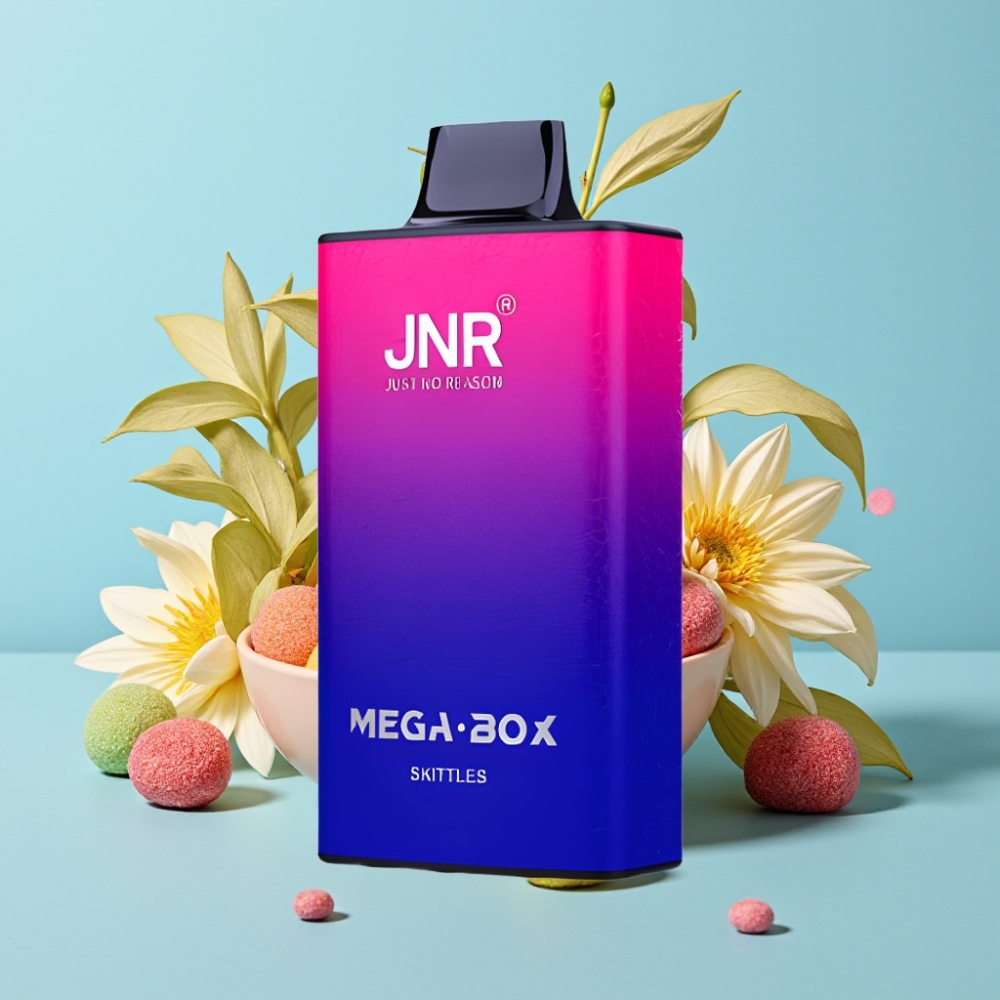 JNR Mega Box 25000 Puffs 30ml Carga Rápida Tipo-C Sabor Skittles