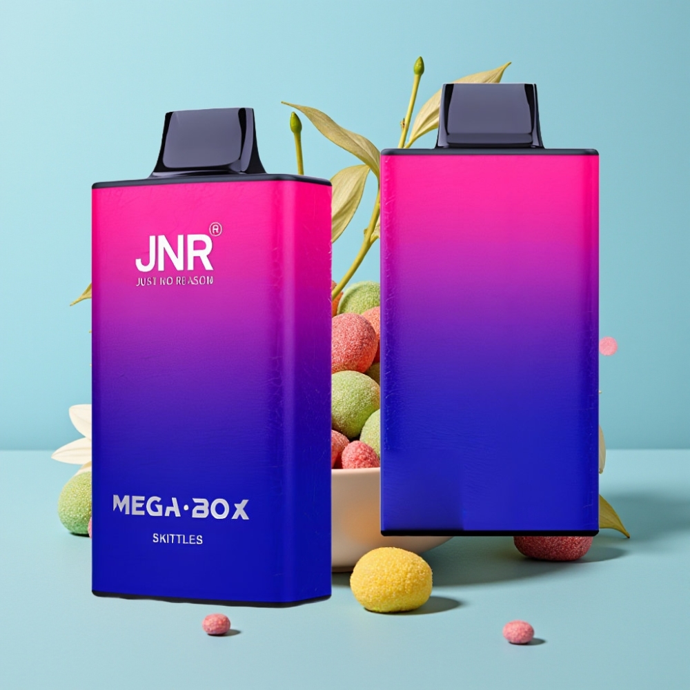 JNR Mega Box 25000 Puffs 30ml Carga Rápida Tipo-C Sabor Skittles