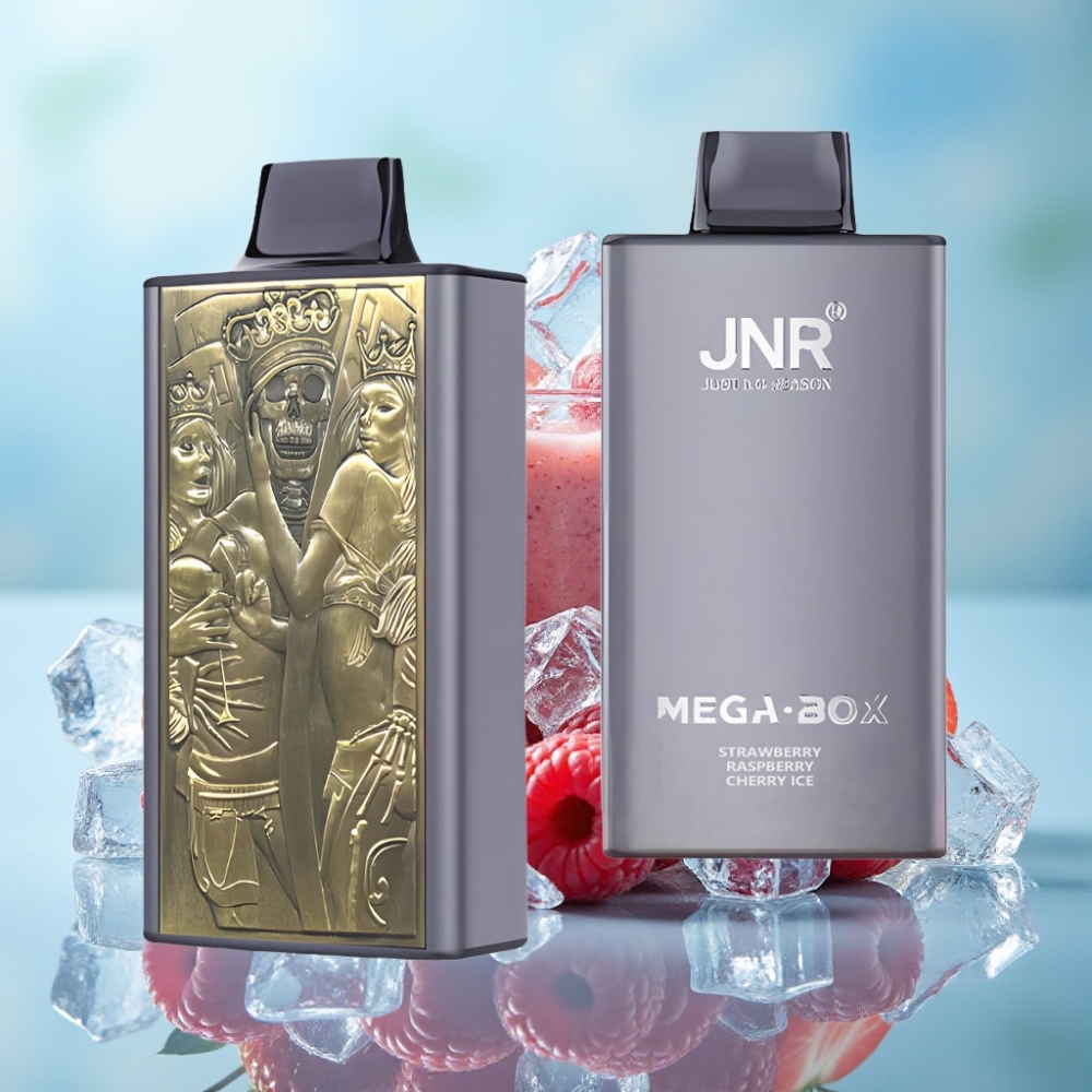 JNR Mega Box 25000 Puffs 30ml Fresa Frambuesa Cereza Hielo