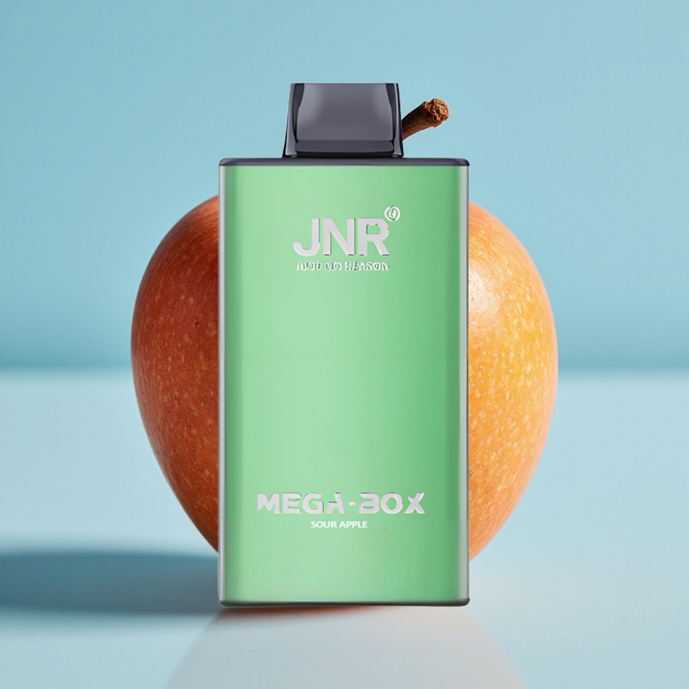 JNR Mega Box 25000 Puffs 30ml Manzana Ácida Carga Tipo-C Dual Mesh