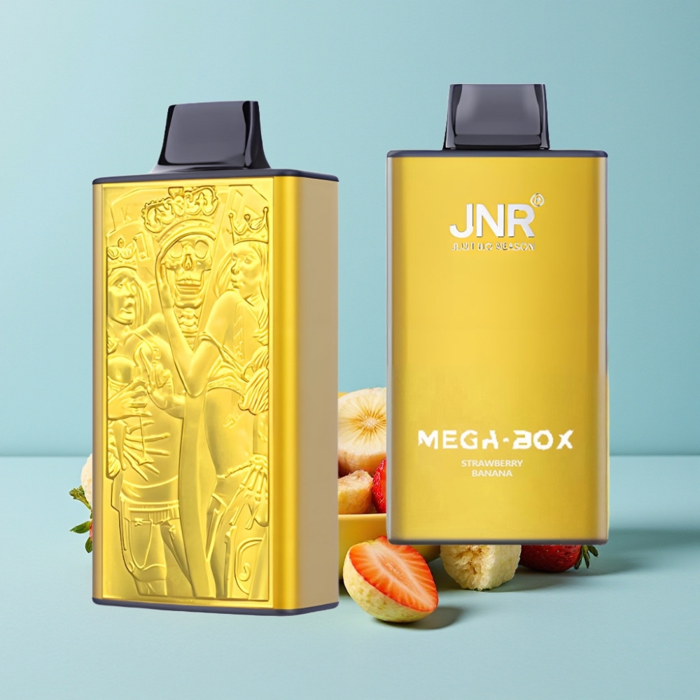 JNR Mega Box 25000 Puffs Carga Rápida Type-C 30ml Fresa Plátano