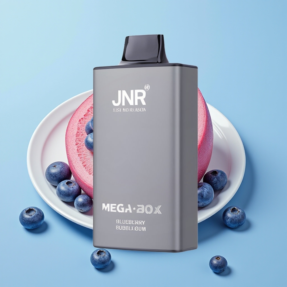 JNR Mega Box 25000 Puffs Chicle de Arándano Desechable