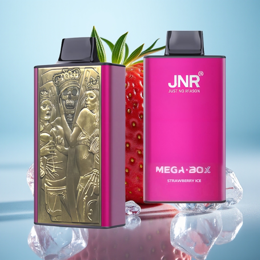 JNR Mega Box 25000 Puffs Vape Desechable con 30ml de Líquido y 2 de Nicotina Sabor Fresa Helada