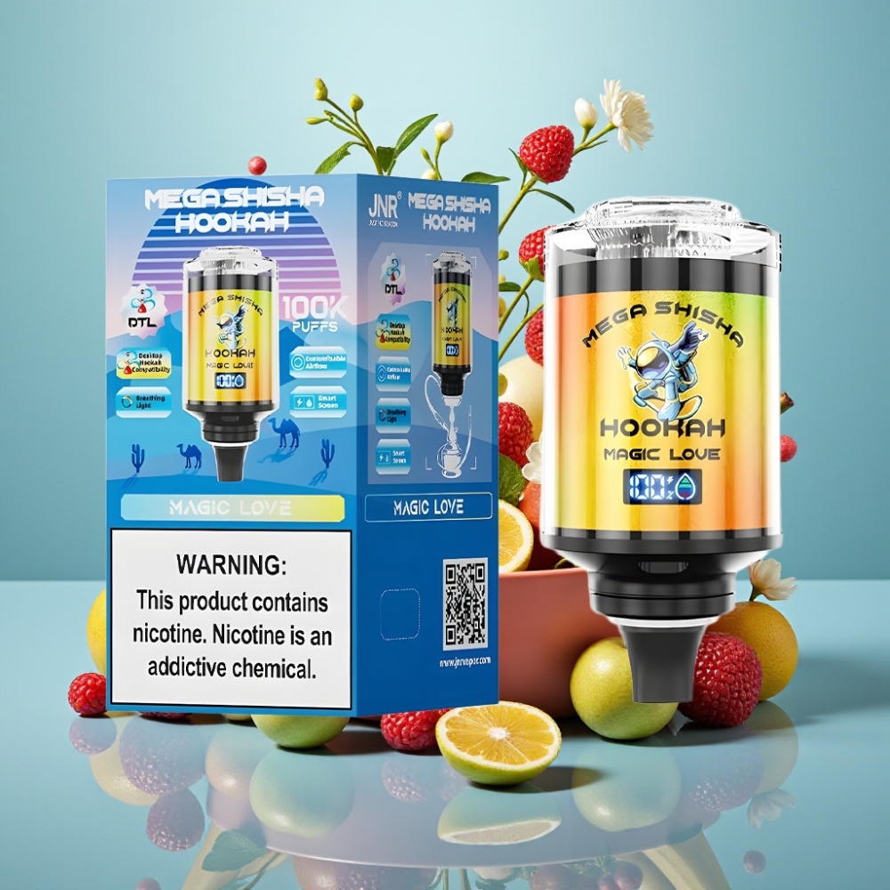 JNR Mega Shisha Hookah 100K 60ml Amor Mágico