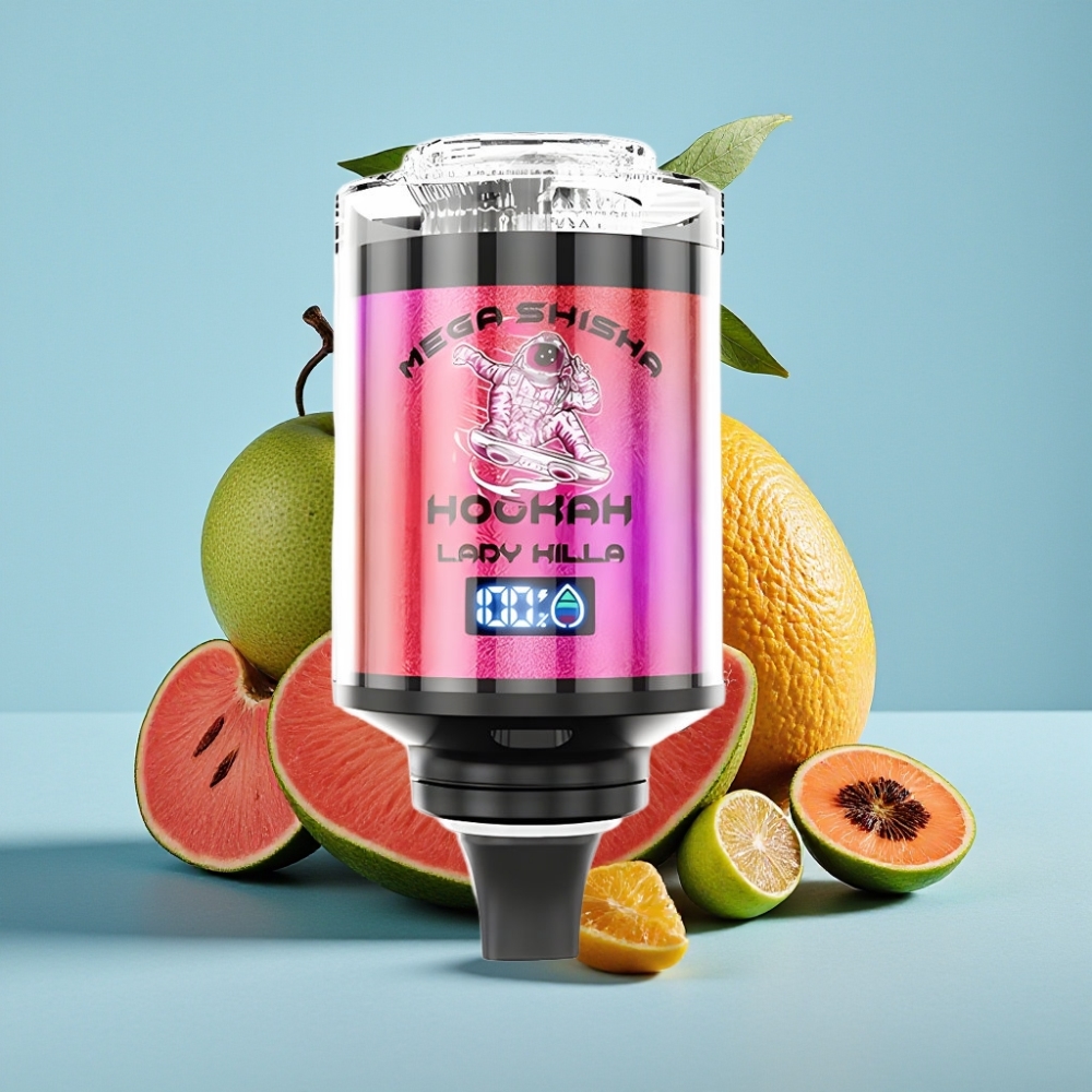 JNR Mega Shisha Hookah 100K Compatibilidad de Escritorio 60ml Asesina de Damas