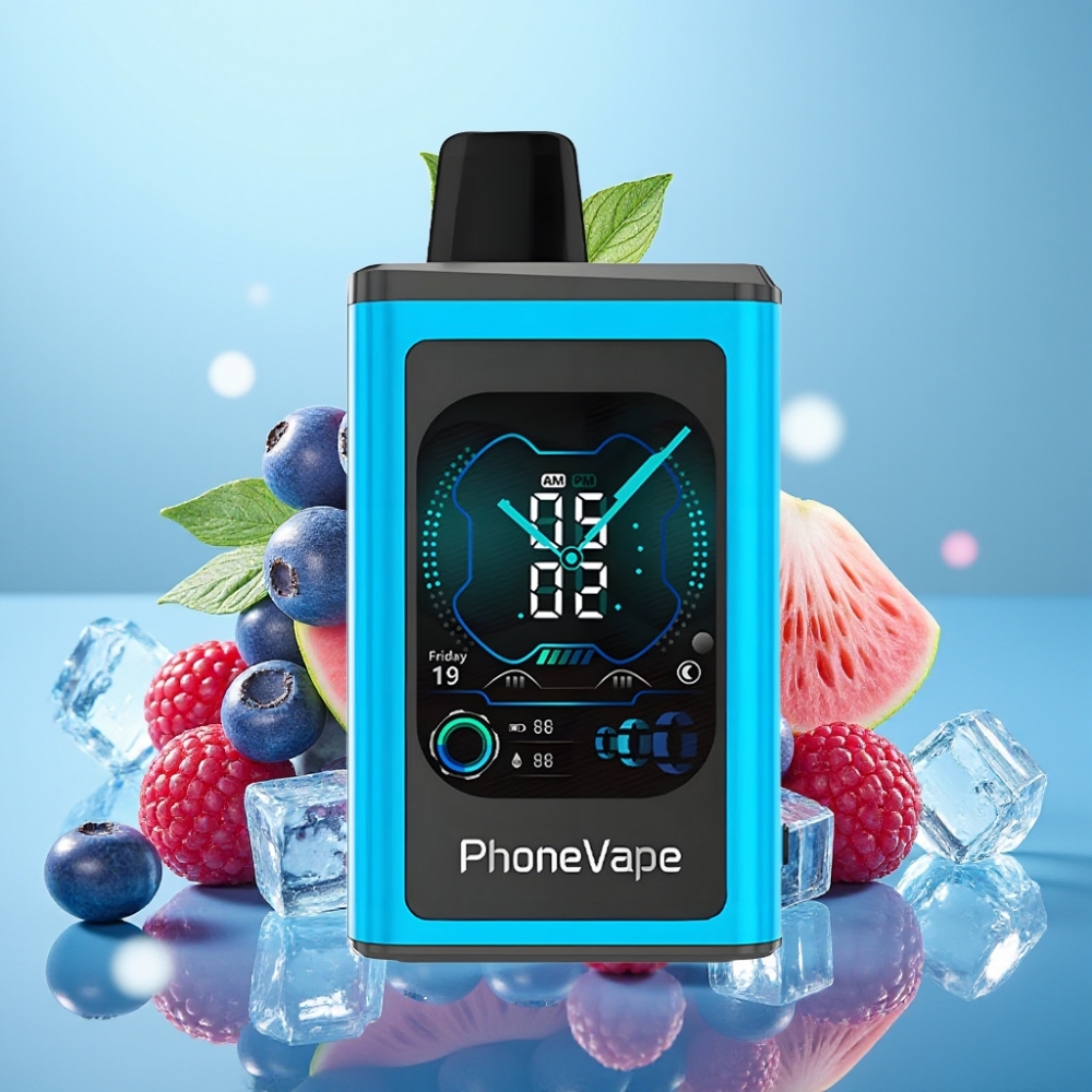JNR PhoneVape 30000 caladas Batería 850mAh Tipo-C Azul Frambuesa Hielo
