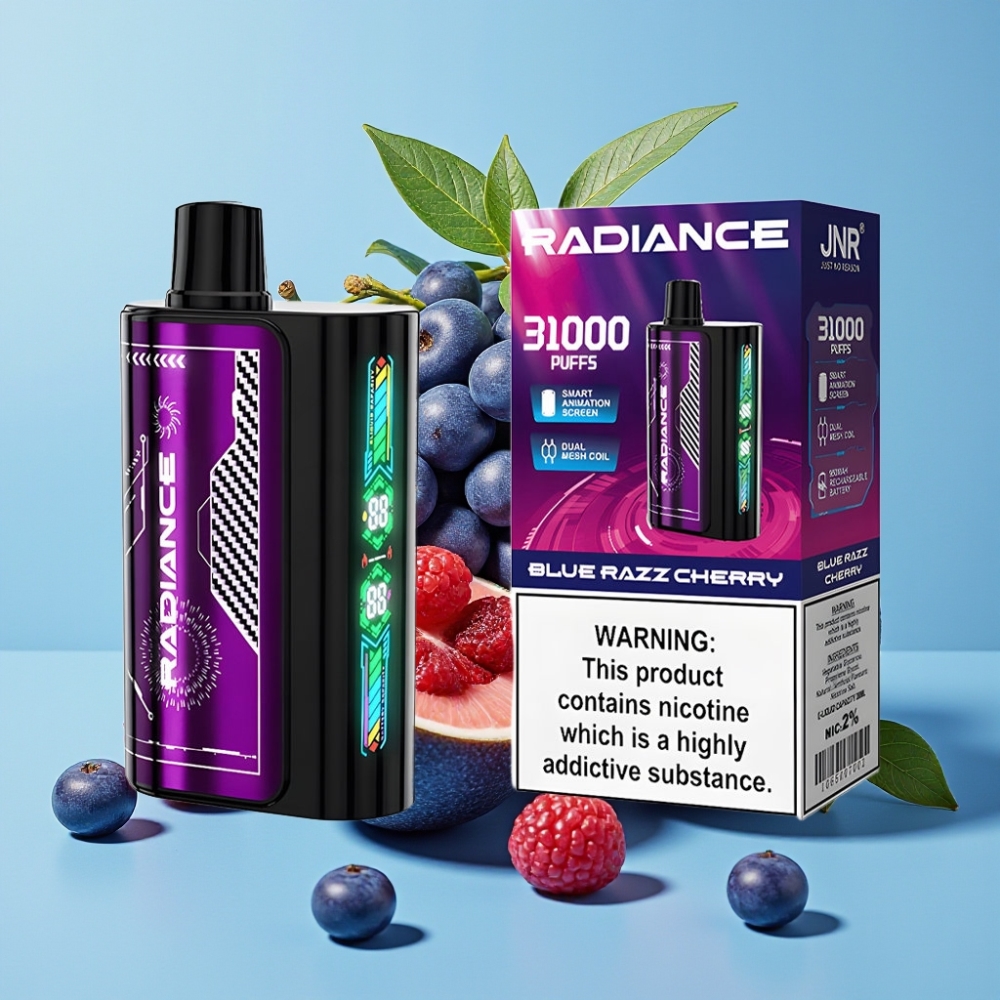 JNR Radiance 31000 Caladas Pantalla Inteligente Dual Mesh Cereza Arándano Azul