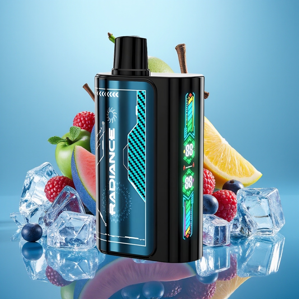 JNR Radiance 31000 Puffs 28ml Pantalla Inteligente Dual Mesh Sabor FRAMBUESA AZUL HIELO