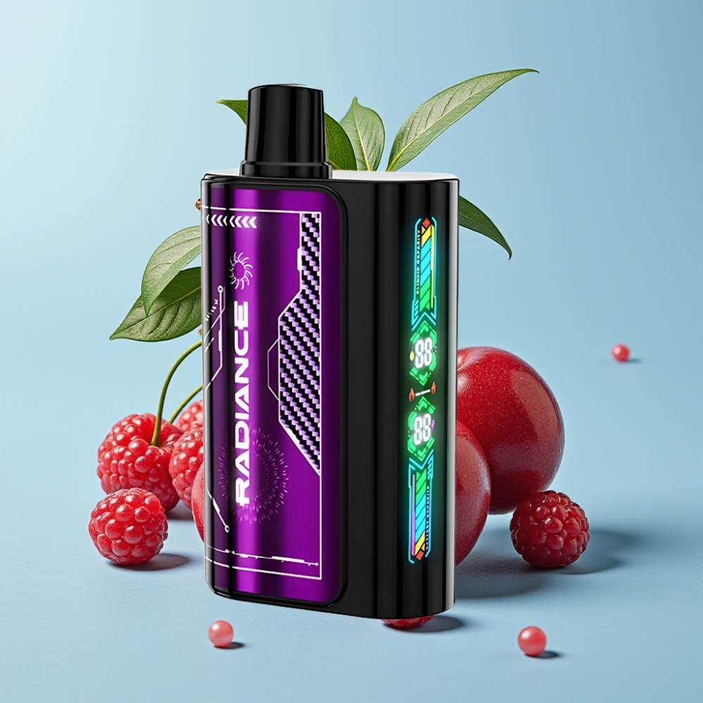 JNR Radiance 31000 Puffs Pantalla Inteligente Dual Mesh Cereza Frutos Rojos