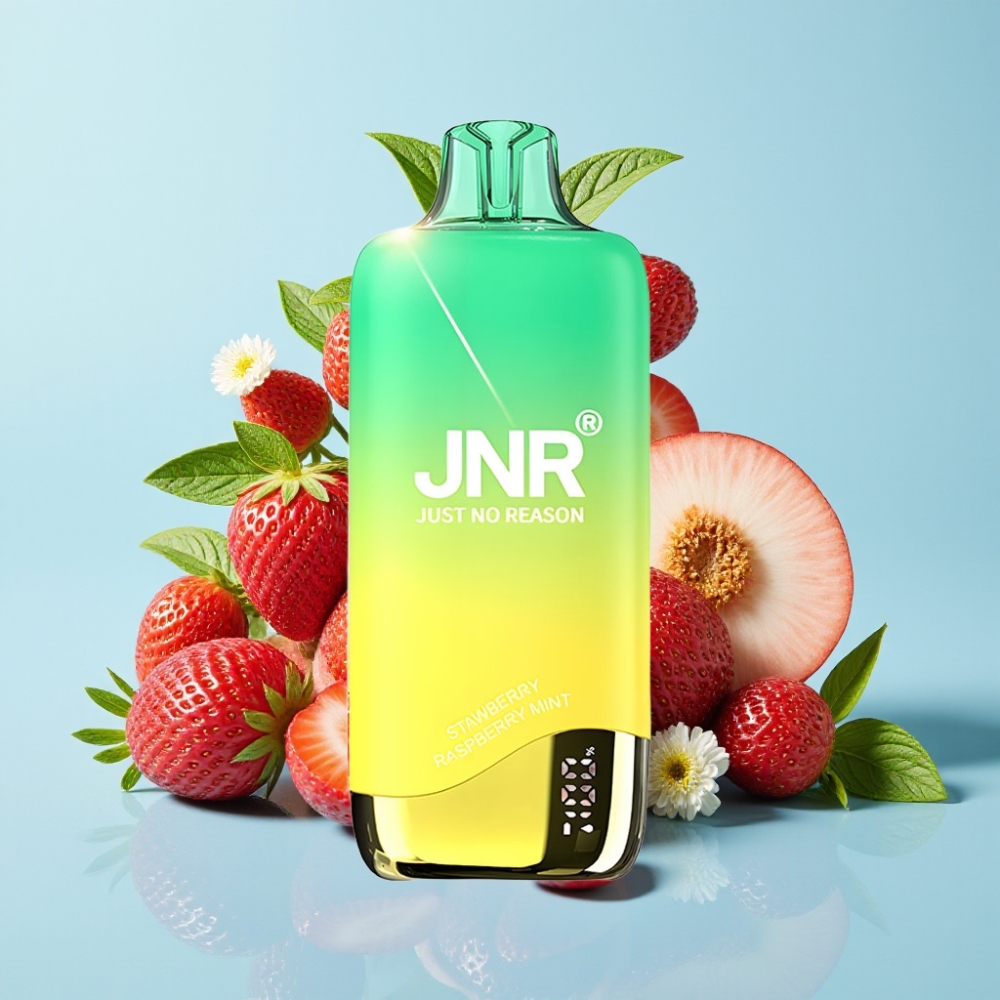 JNR Rainbow 10500 Puffs Fresa Melocotón Menta Vape Desechable