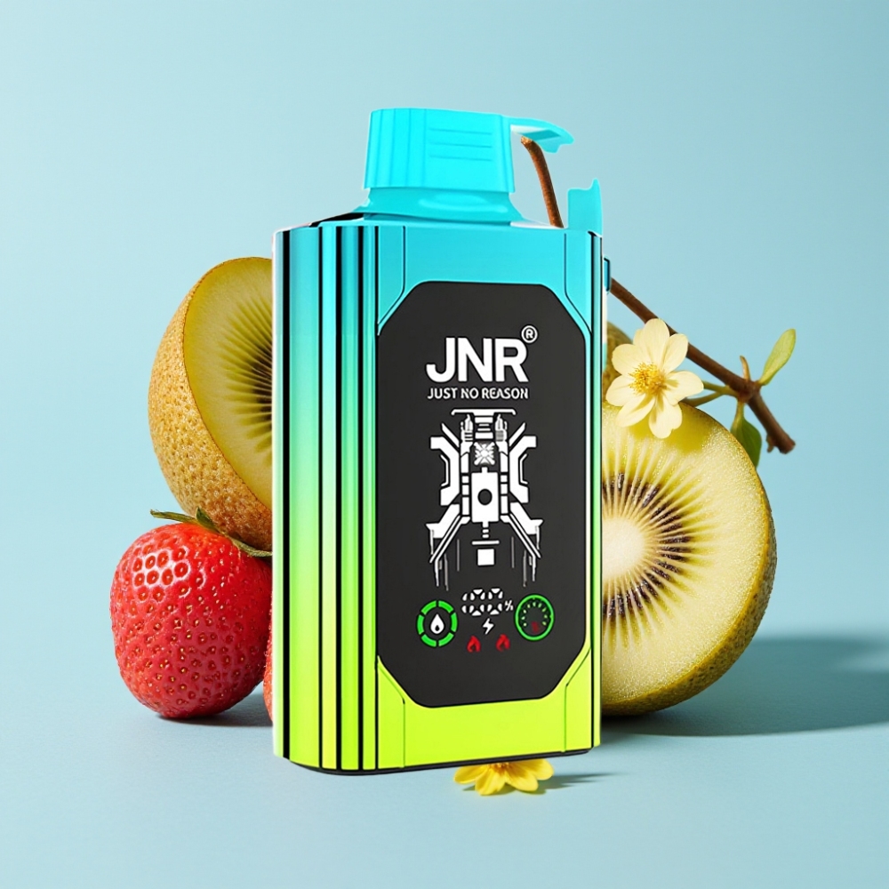 JNR Shisha Hookah Box 20500 Caladas Pantalla HD 1000mAh 25ml Carga Rápida Type-C Dual Mesh Coil Fresa Kiwi