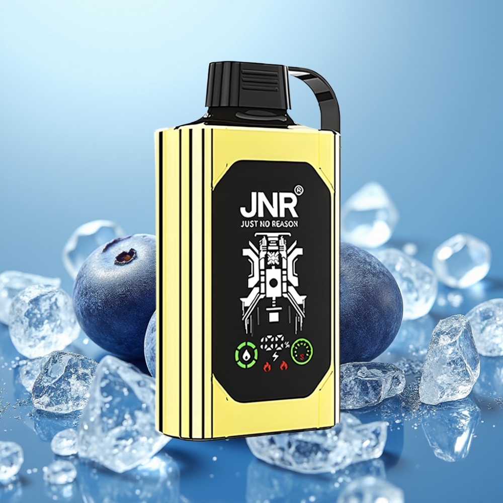 JNR Shisha Hookah Box 20500 Puffs HD Display 1000mAh 25ml Dual Mesh Coil Tipo-C Carga Rápida 025 Helado de Arándano