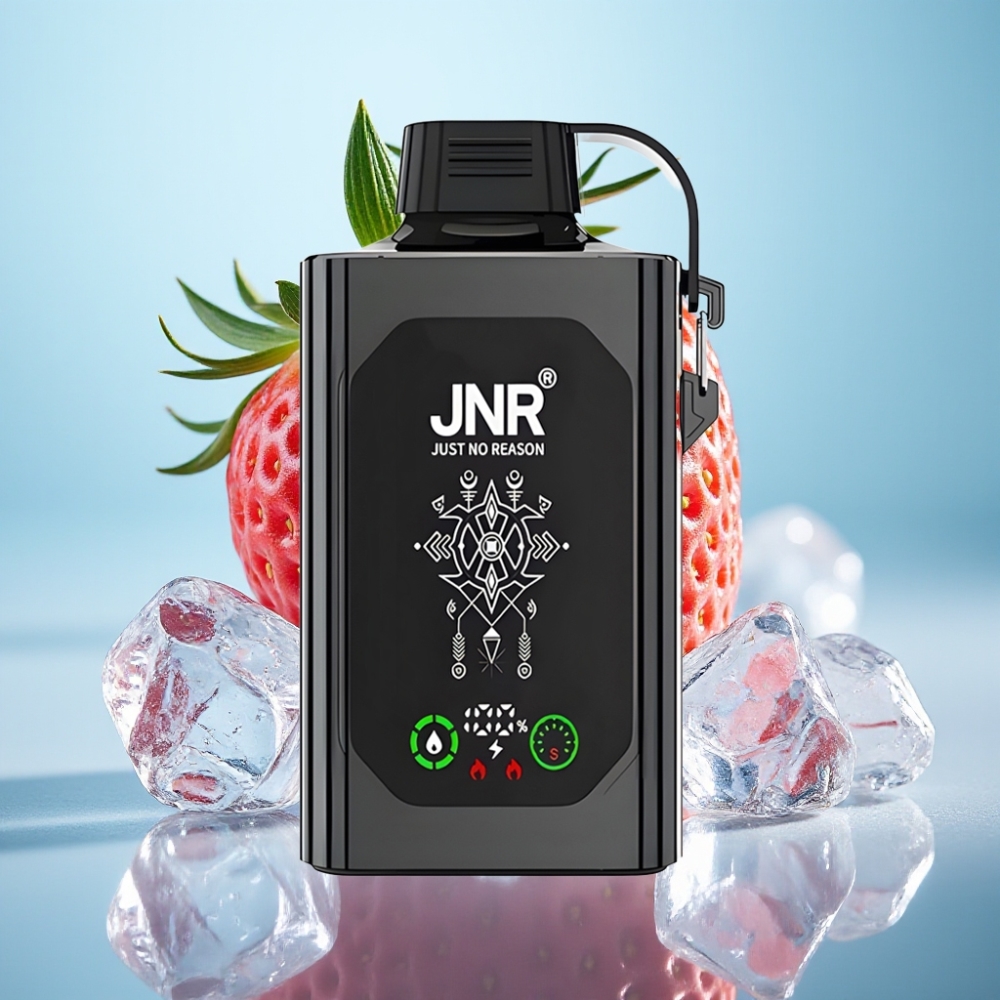 JNR Shisha Hookah Box 20500 Puffs HD Display 25ml Fresa Helada Dual Mesh Coil Type-C