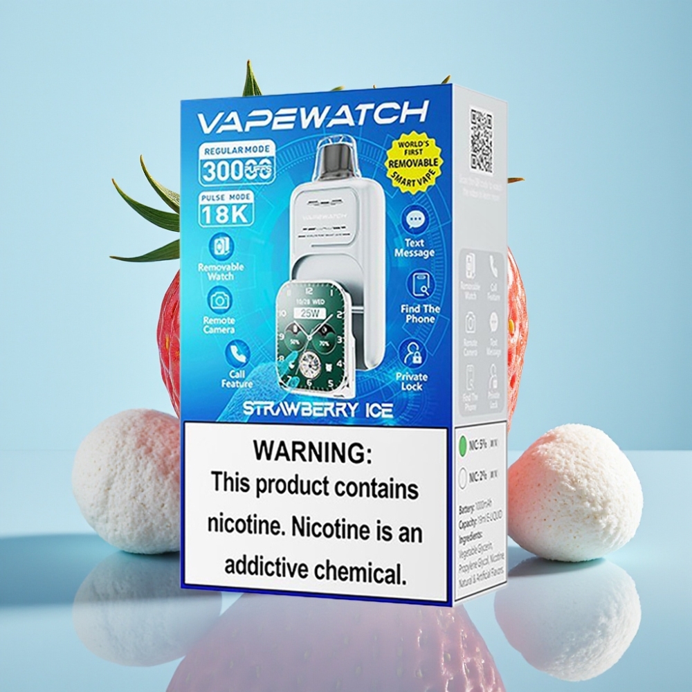JNR VapeWatch 30000 Caladas 19mL 5 Fresa Hielo Colombia wholesale vape