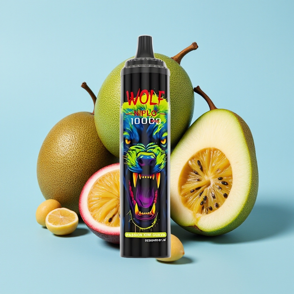 JNR Wolf Niplo 10000 Puffs 20ml 5 Pasión Kiwi Guayaba Tipo-C