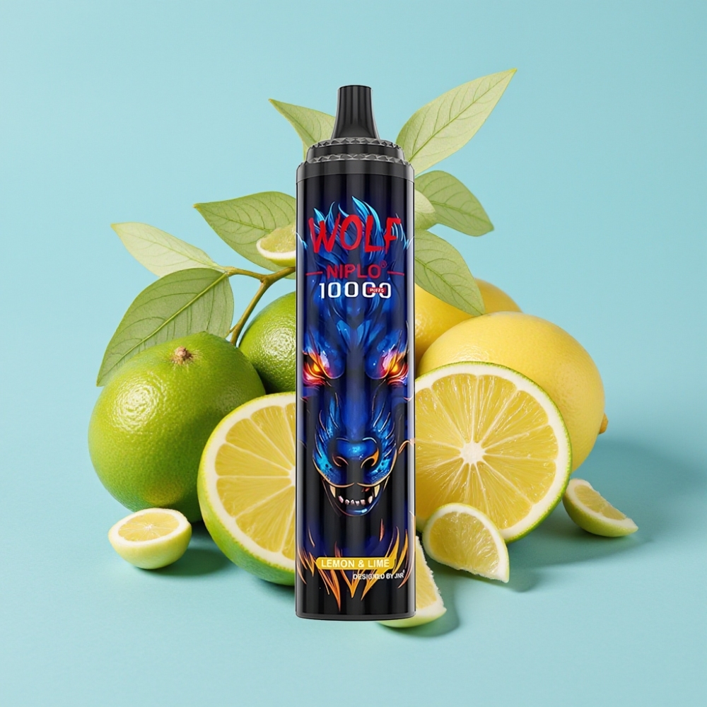 JNR Wolf Niplo 10000 Puffs 20ml 650mAh Tipo-C Lima  Limón
