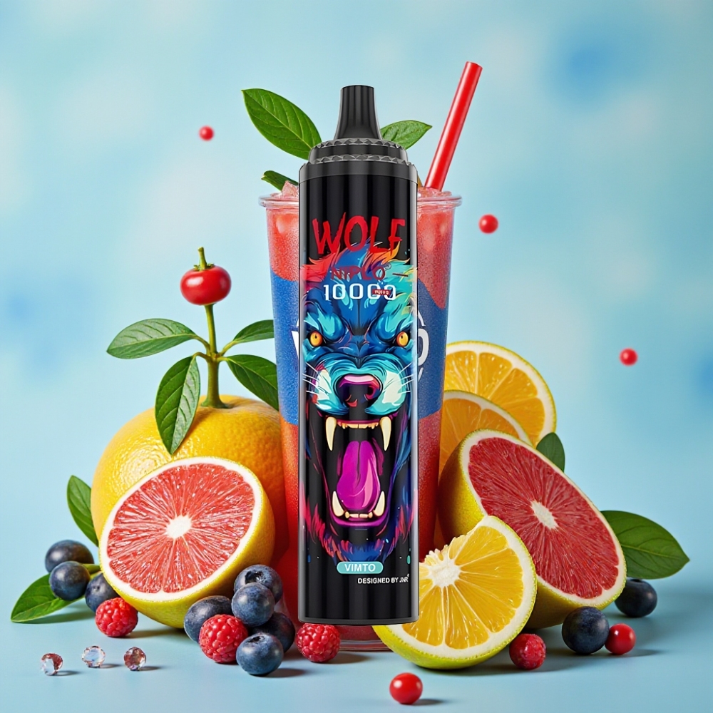 JNR Wolf Niplo 10000 Puffs 20ml 650mAh Vimto Colombia wholesale vape