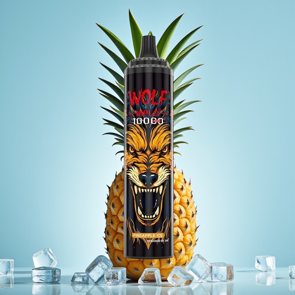 JNR Wolf Niplo 10000 Puffs 20ml Piña Helada 5 Mesh 10 Ohm Tipo-C