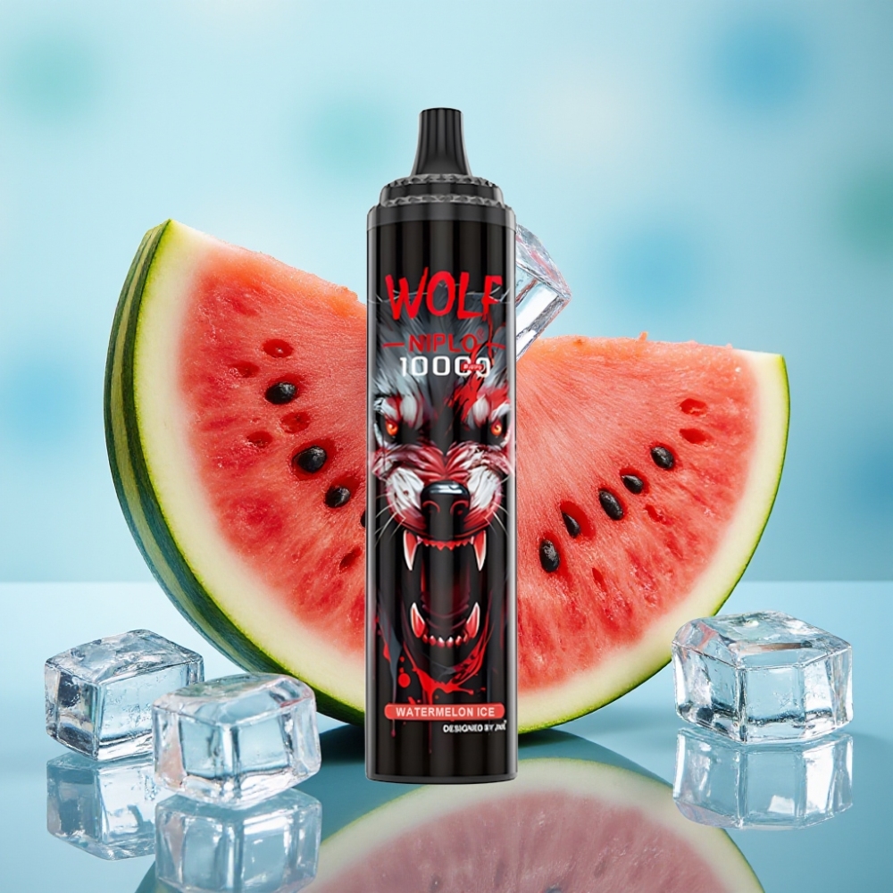 JNR Wolf Niplo 10000 Puffs 20ml Sandía Helada 650mAh Tipo-C
