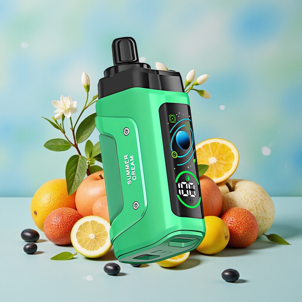 Razz Bar 45000 Puffs Vape Desechable Bobina Mesh 10 Ohm Aire Ajustable Sabor Sueño de Verano