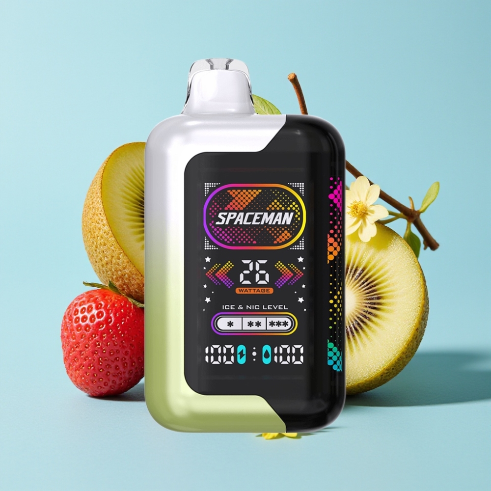 SMOK Spaceman SP40000 Zero Nic 20ml 0mg Fresa Kiwi Pantalla LED 40000 Puffs