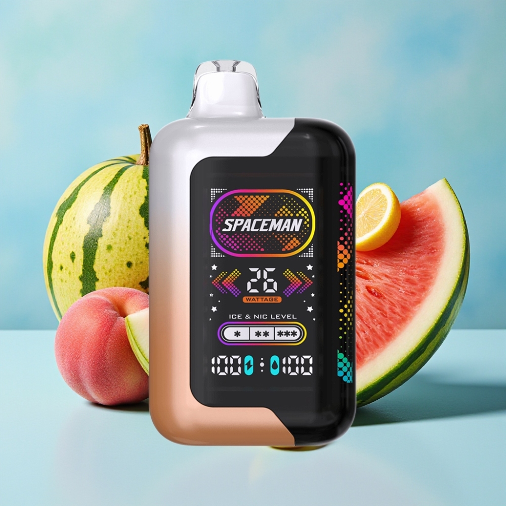 Spaceman SP40000 Cero Nicotina 20ml Durazno Sandía Jugosa