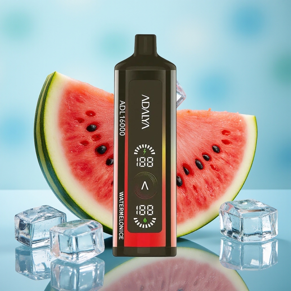 Adalya ADL 16000 PRO Puffs Vape Desechable 16000 caladas Pantalla Digital Bobina Smart Mesh Sabor Sandía Helada
