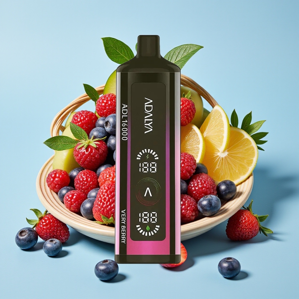 Adalya ADL 16000 PRO Vape Desechable con Pantalla Digital Bobina Smart Mesh y Sabor Muy Baya