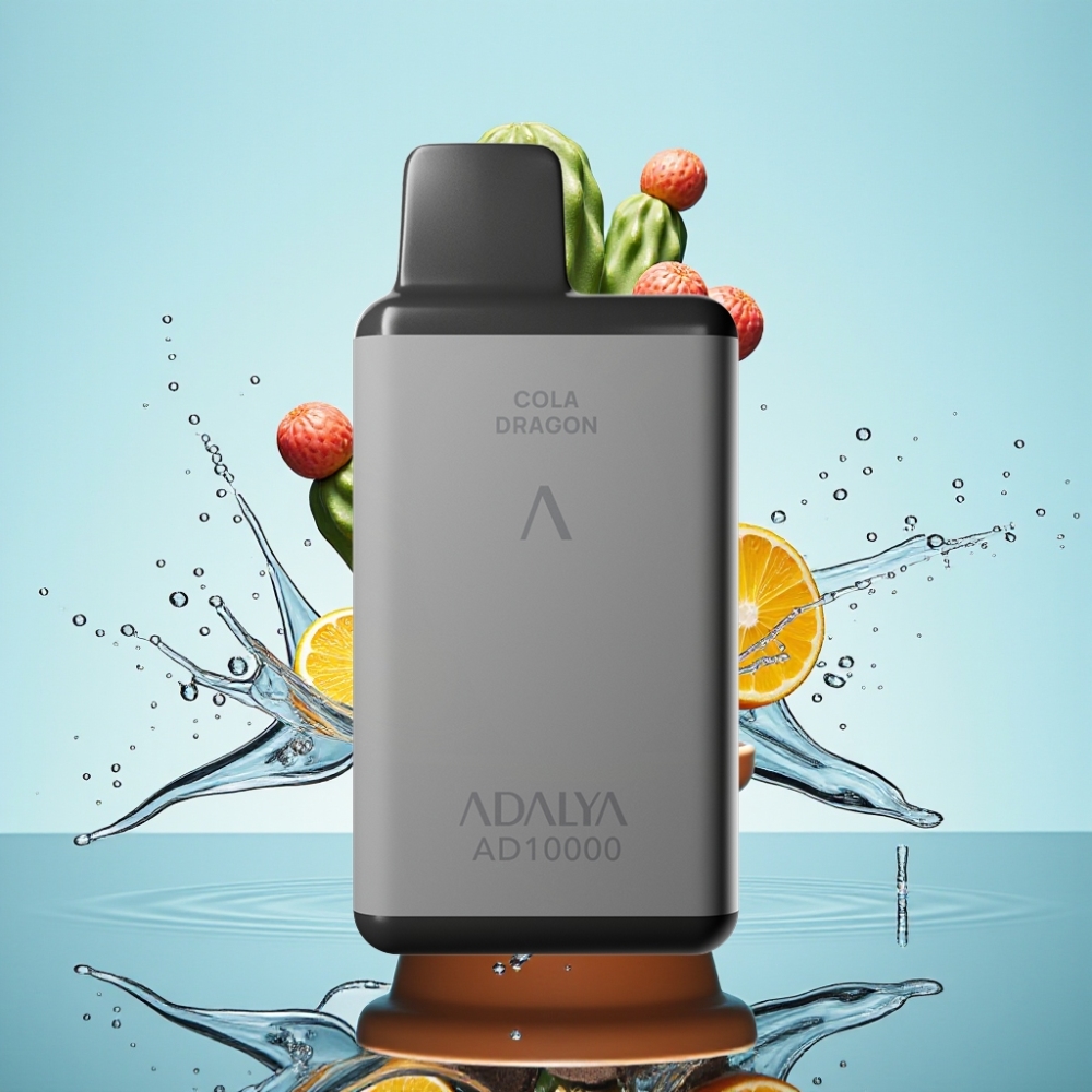 Adalya AD 10000 Caladas Vape Desechable Gris Espacial USB-C 14ml 2 Sabor Splash de Cactus