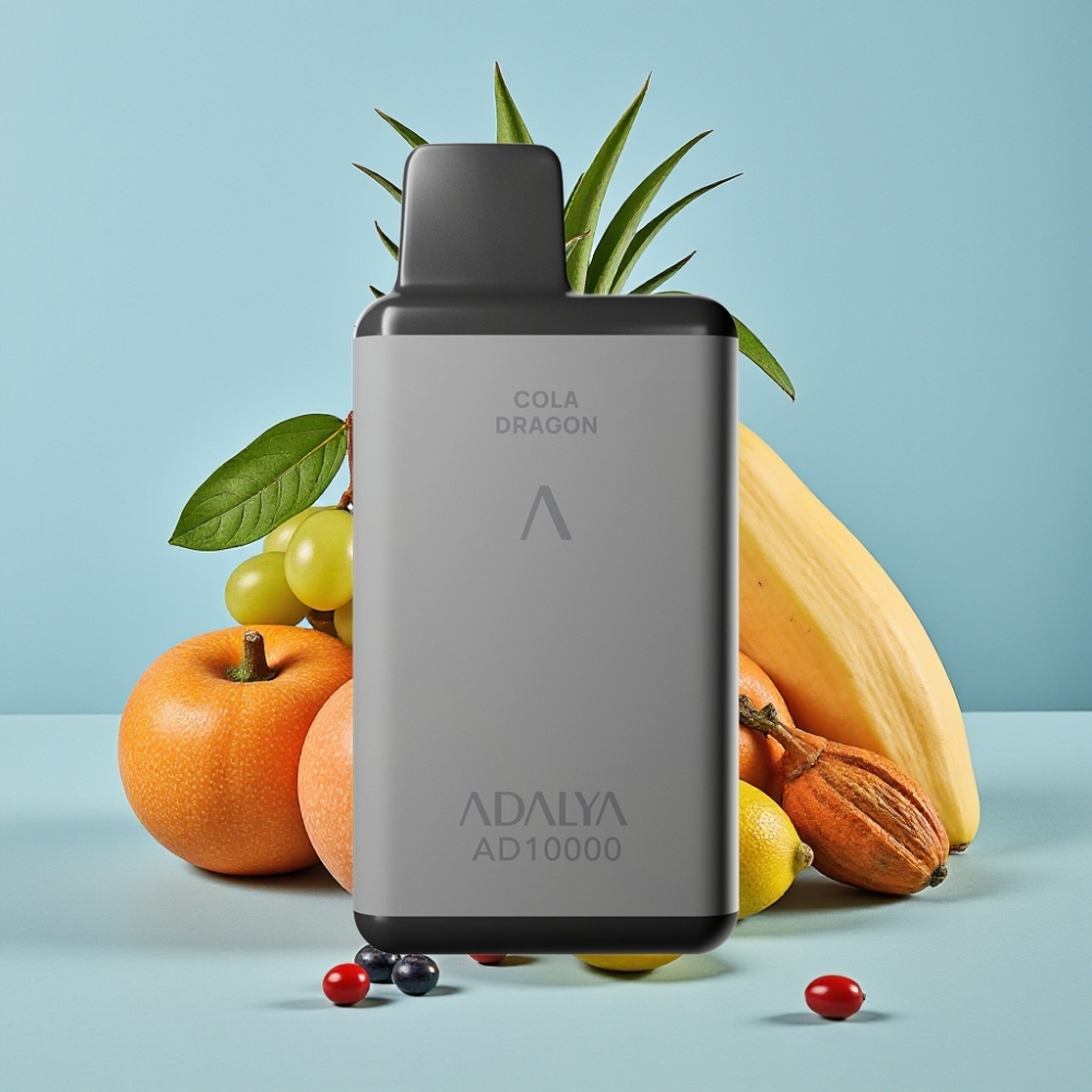Adalya AD 10000 Puffs Vape Desechable Gris Espacio Tubo Aluminio Señor Inglés