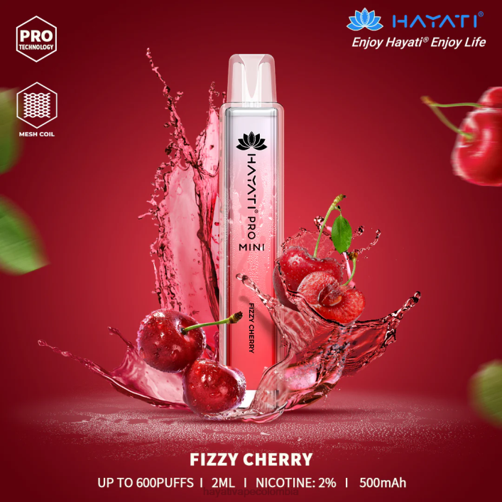 Hayati flavour list - 0NLV9 Hayati Pro Mini desechable cereza gaseosa