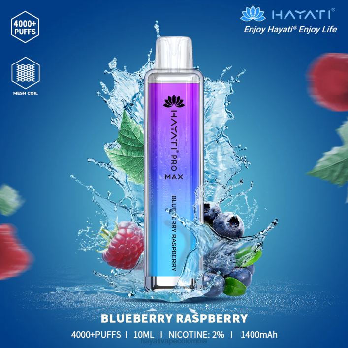 Hayati flavour list - 0NLV99 Hayati Pro Max desechable frambuesa arándano